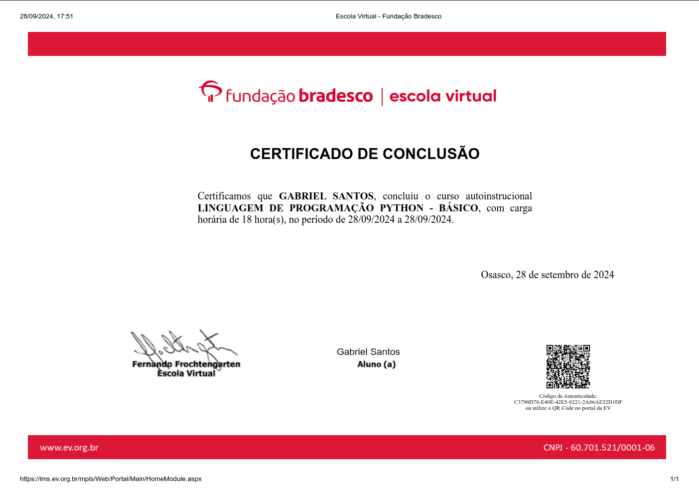 Linguagem de Programação Python (Básico)